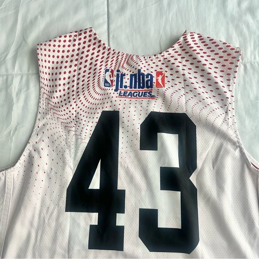 New! Chicago Bulls Jr Nba League Jersey #43 Adult Large Reversible Official - Picture 5 of 10